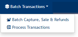 Batch Transactions Menu