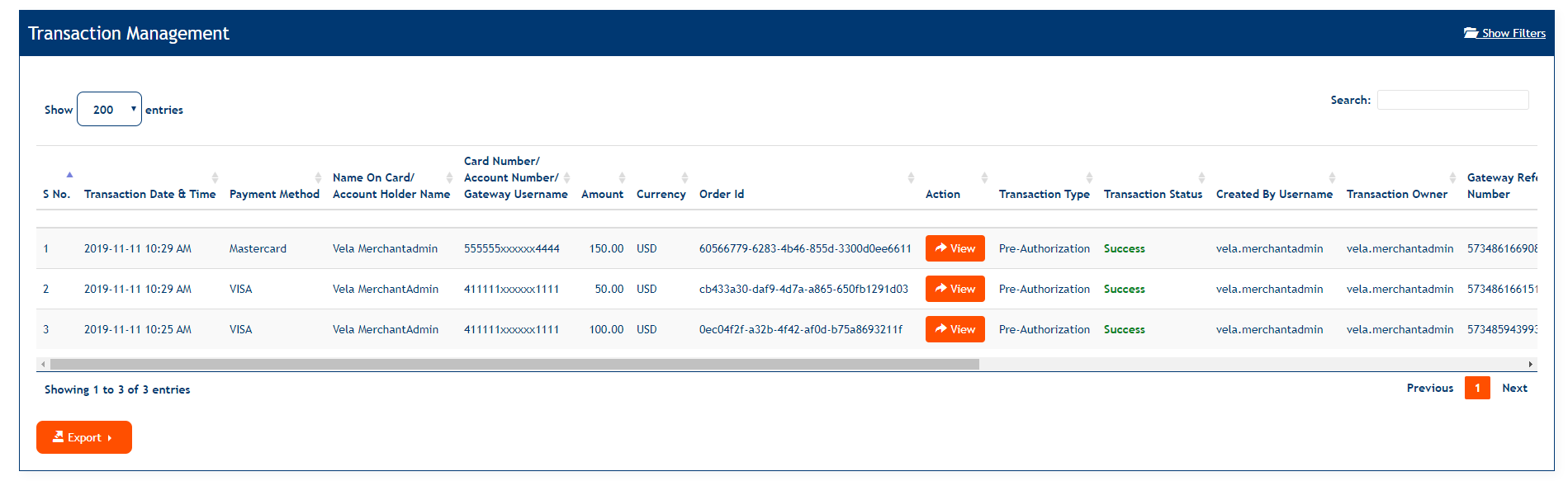 Transaction Management