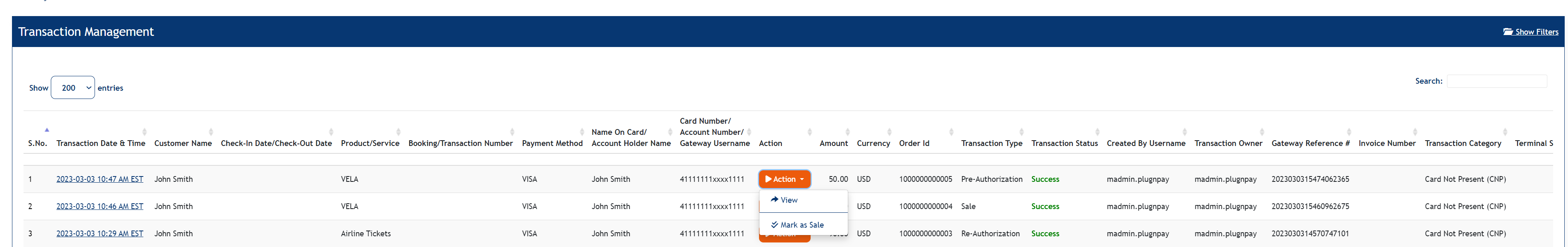 Transaction Management