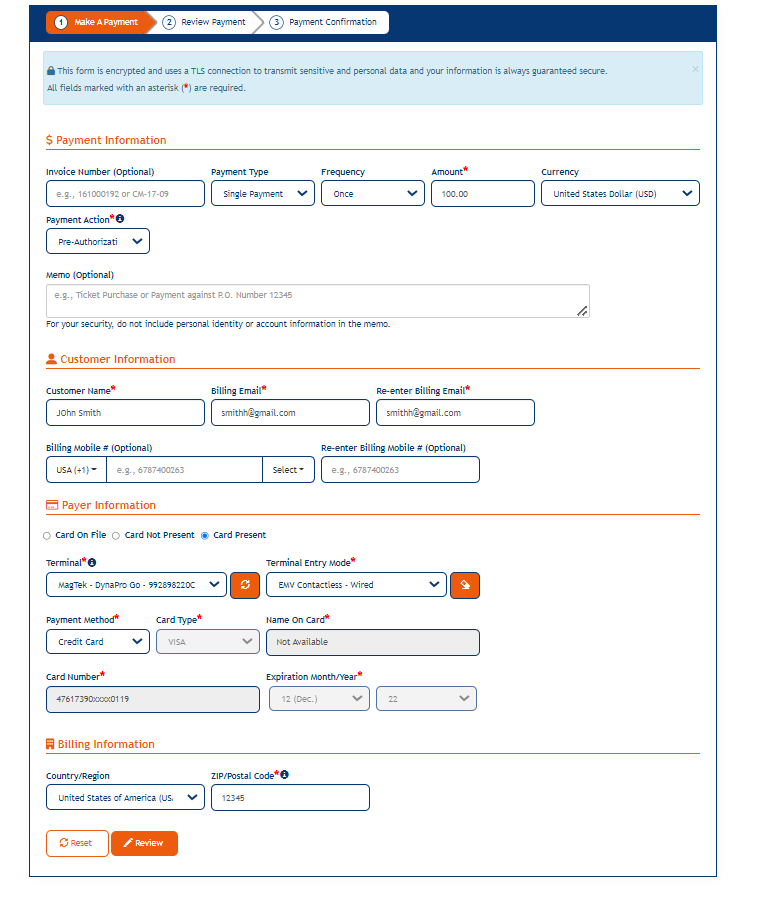 EMV Payments