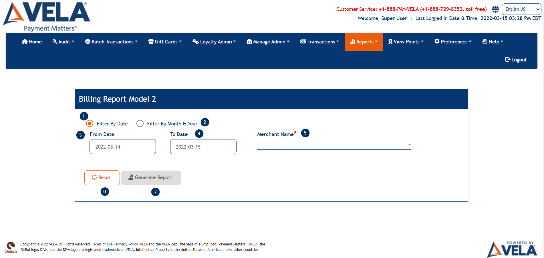 Billing Report Model 2