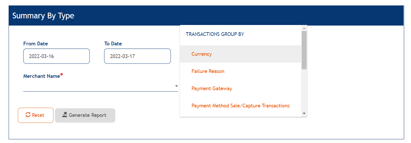 Transaction Summary