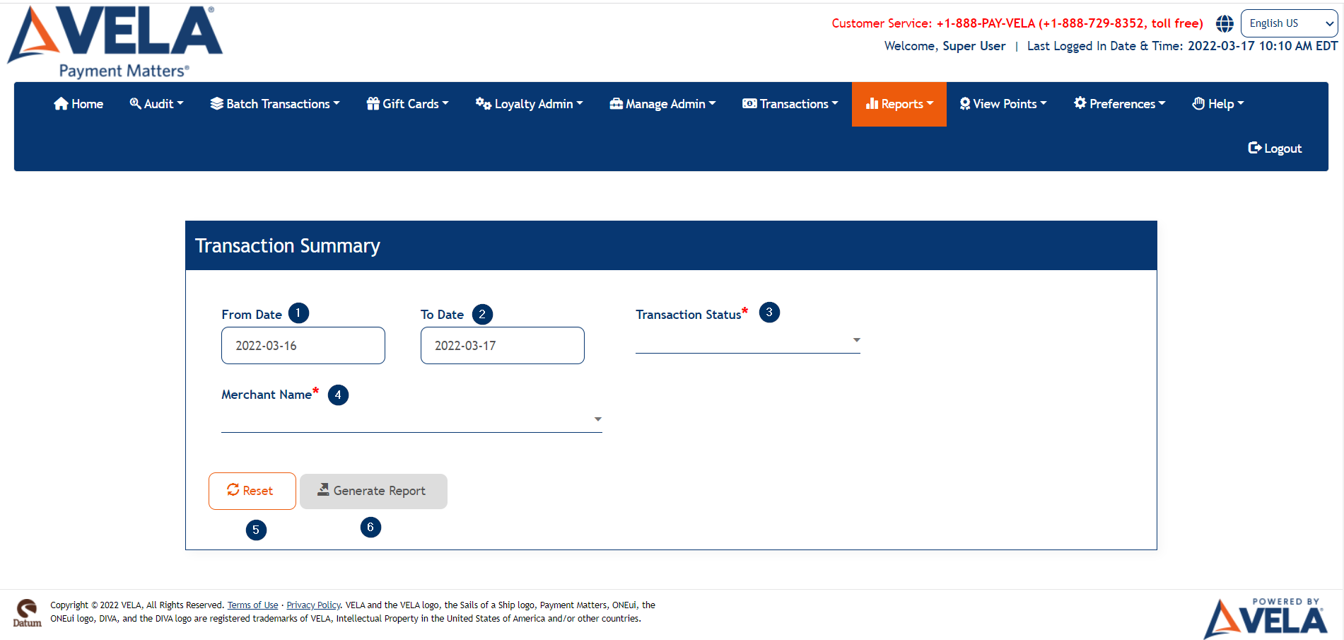 Transaction Summary