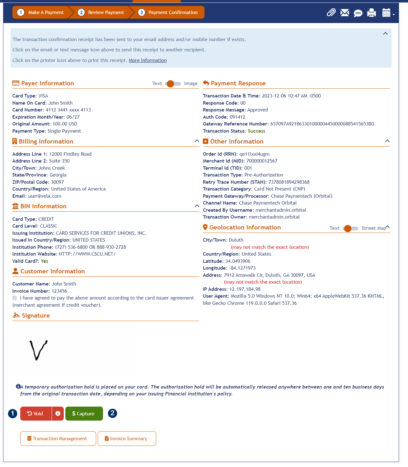 Transaction Detail